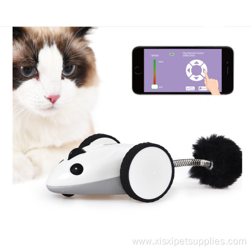 Electric mouse toy mobile phone control cat sports
